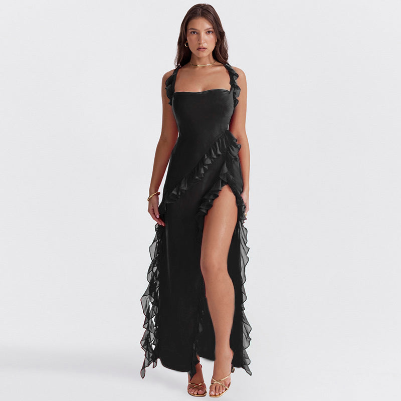Natalja | Clear Ruffled Dress