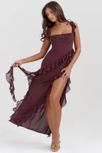 Natalja | Clear Ruffled Dress