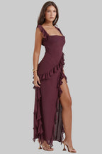 Natalja | Clear Ruffled Dress