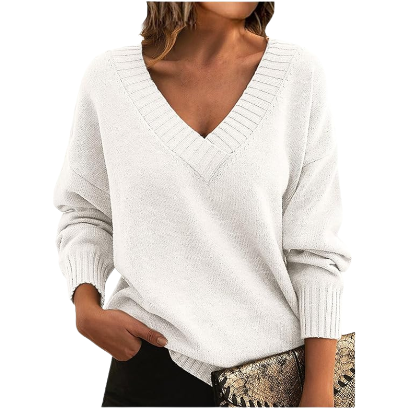 Odette | Relaxed V-Neck Sweater