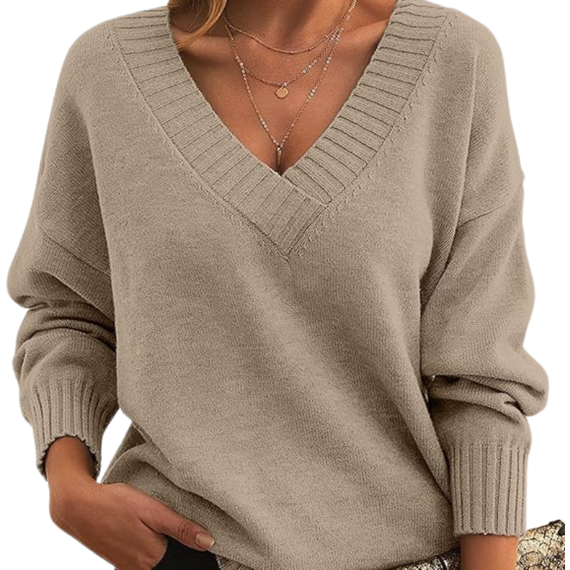 Odette | Relaxed V-Neck Sweater