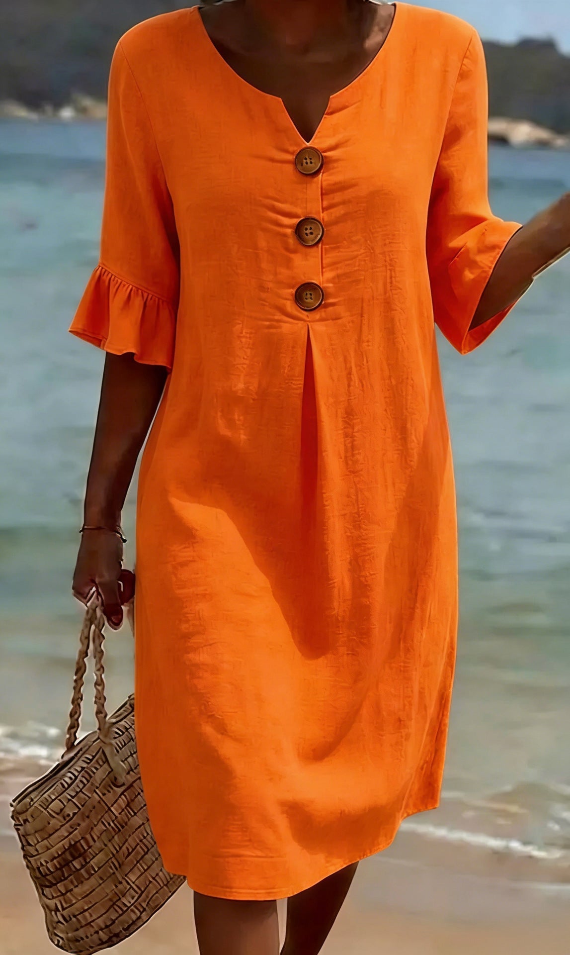 Sorella | Button-Detail Summer Dress