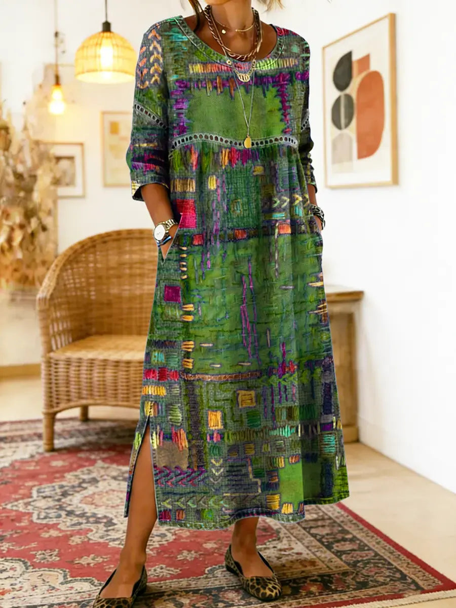 Manuela | Boho Print Dress