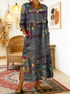 Manuela | Boho Print Dress