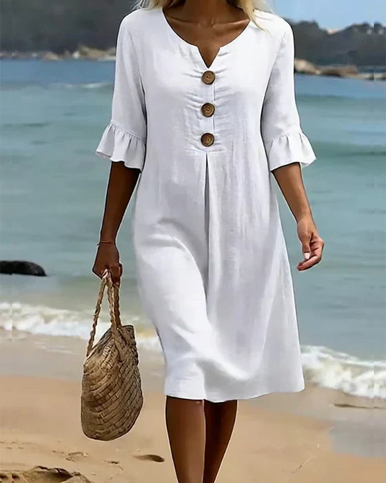 Sorella | Button-Detail Summer Dress