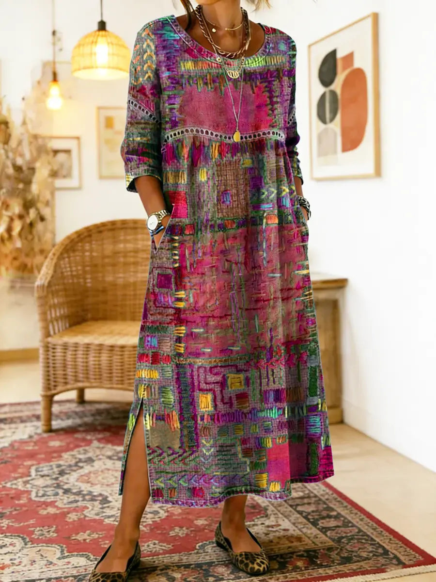 Manuela | Boho Print Dress