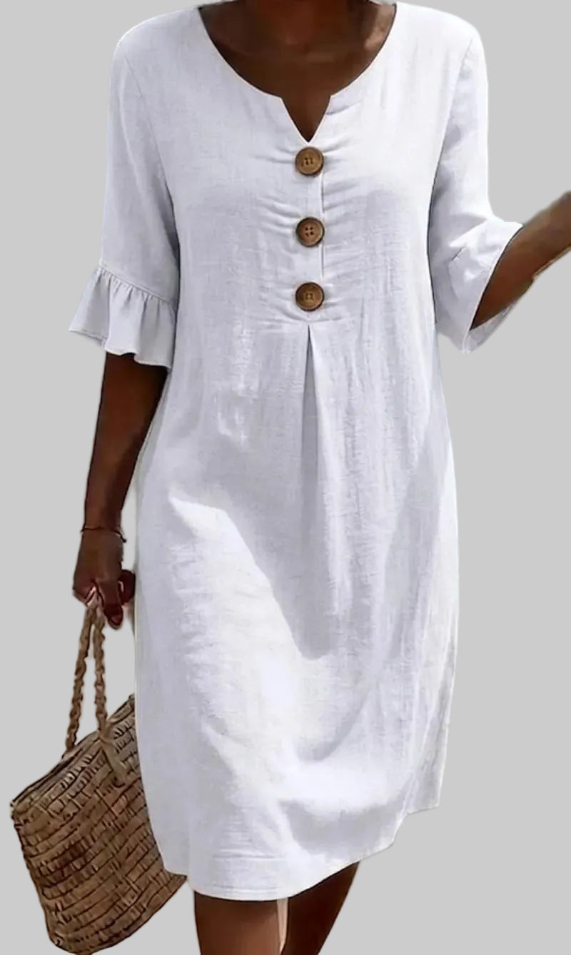 Sorella | Button-Detail Summer Dress