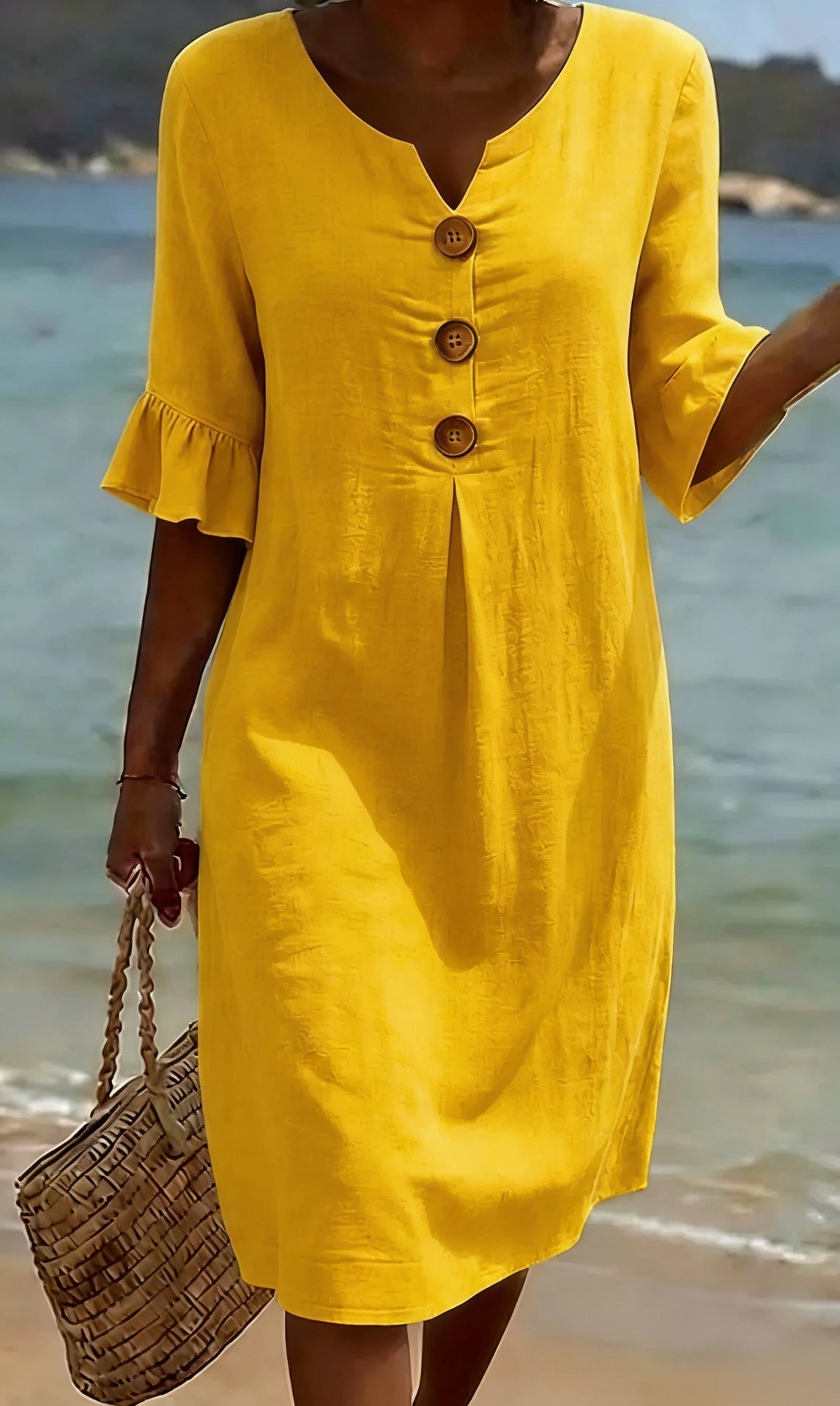 Sorella | Button-Detail Summer Dress