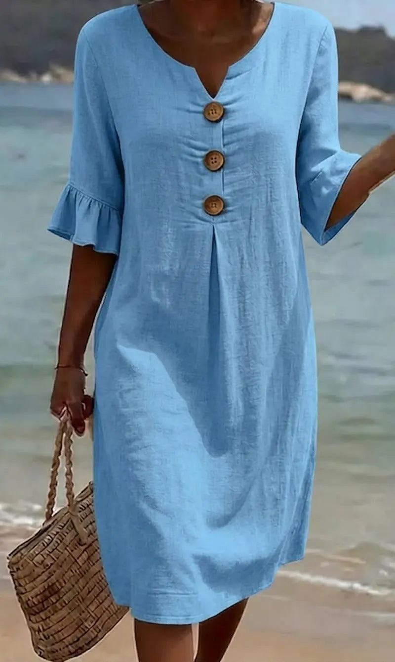 Sorella | Button-Detail Summer Dress