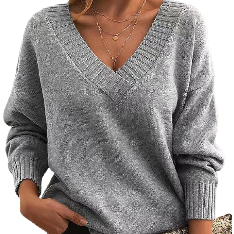 Odette | Relaxed V-Neck Sweater