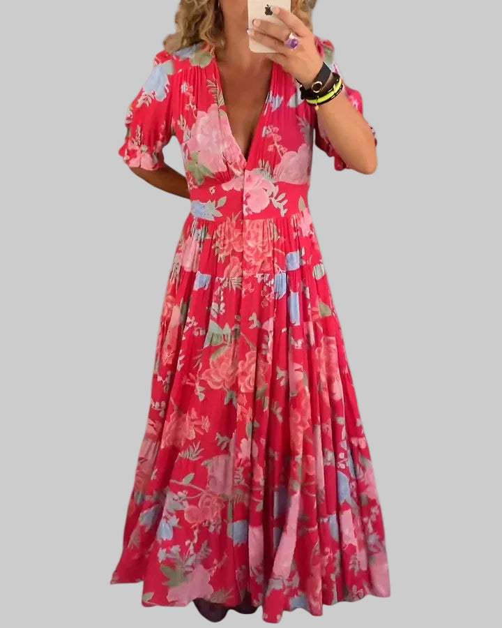 Minelda | Graceful Floral Dress