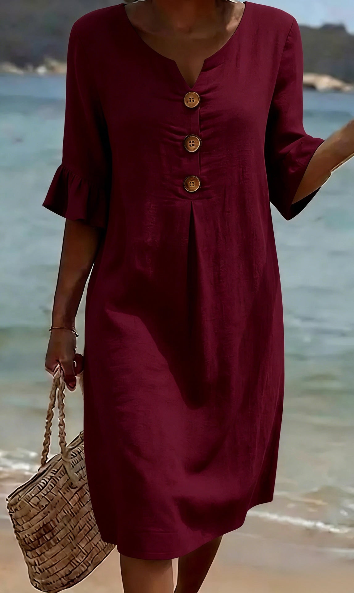 Sorella | Button-Detail Summer Dress