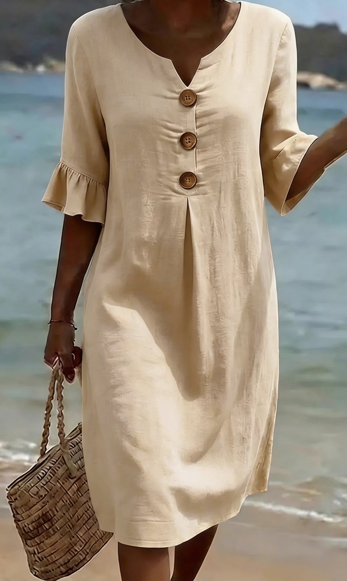 Sorella | Button-Detail Summer Dress
