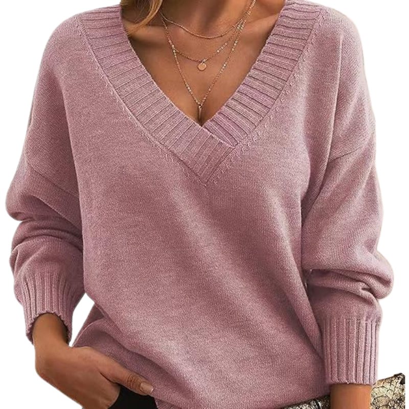Odette | Relaxed V-Neck Sweater