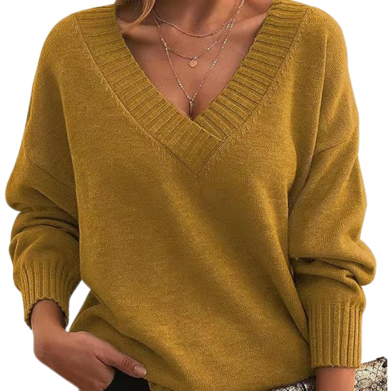 Odette | Relaxed V-Neck Sweater