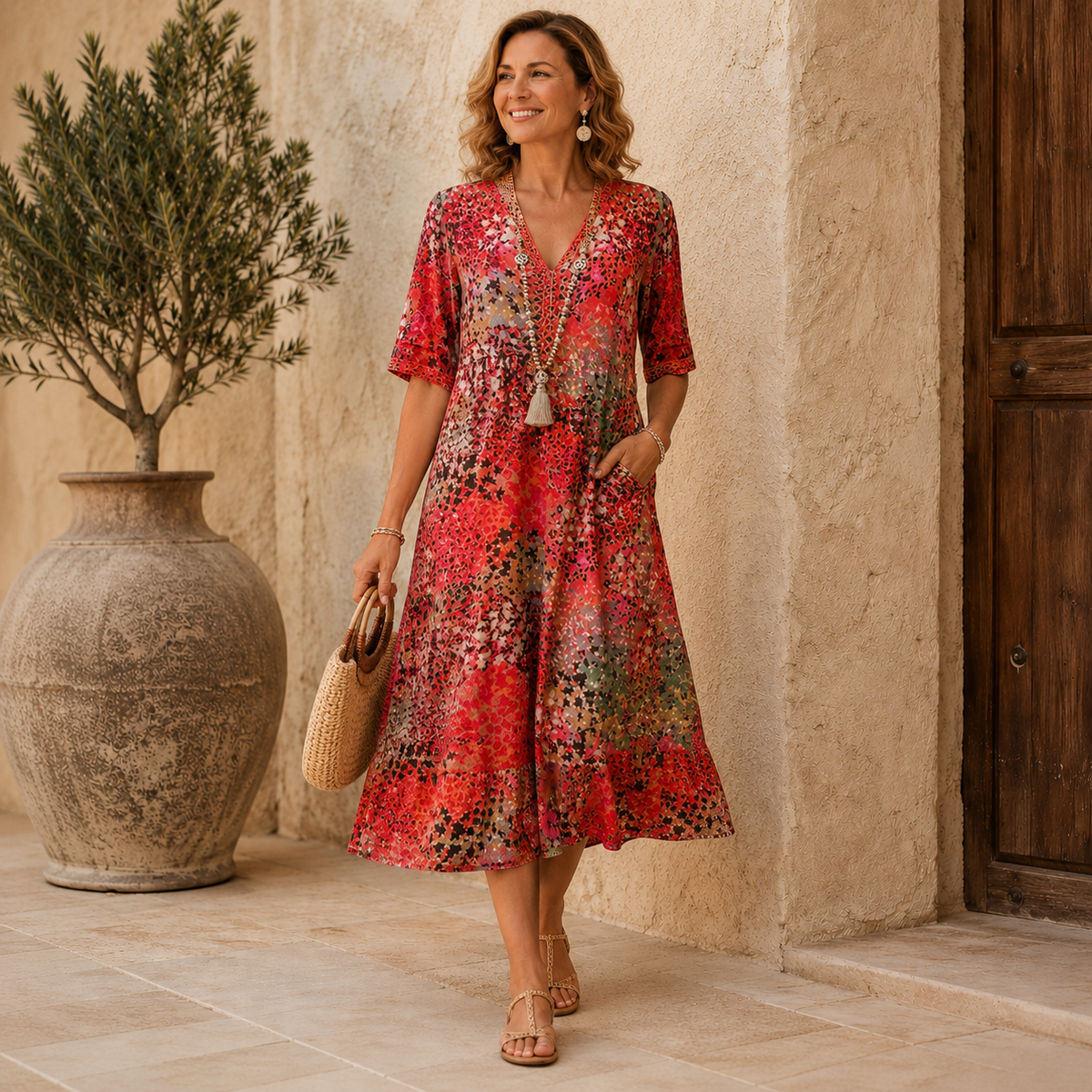 Antonia | Flattering Midi Dress