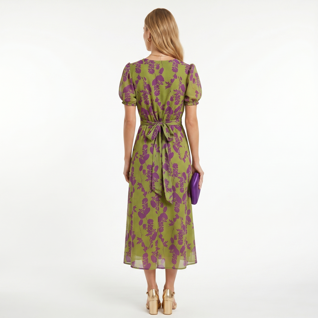 Sofia | Graceful Floral Midi Dress