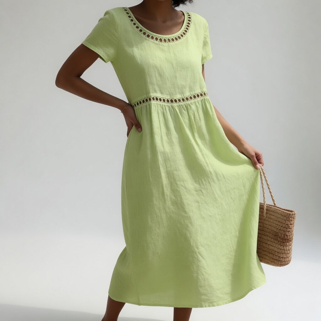 Pernelle | Embroidered Midi Dress