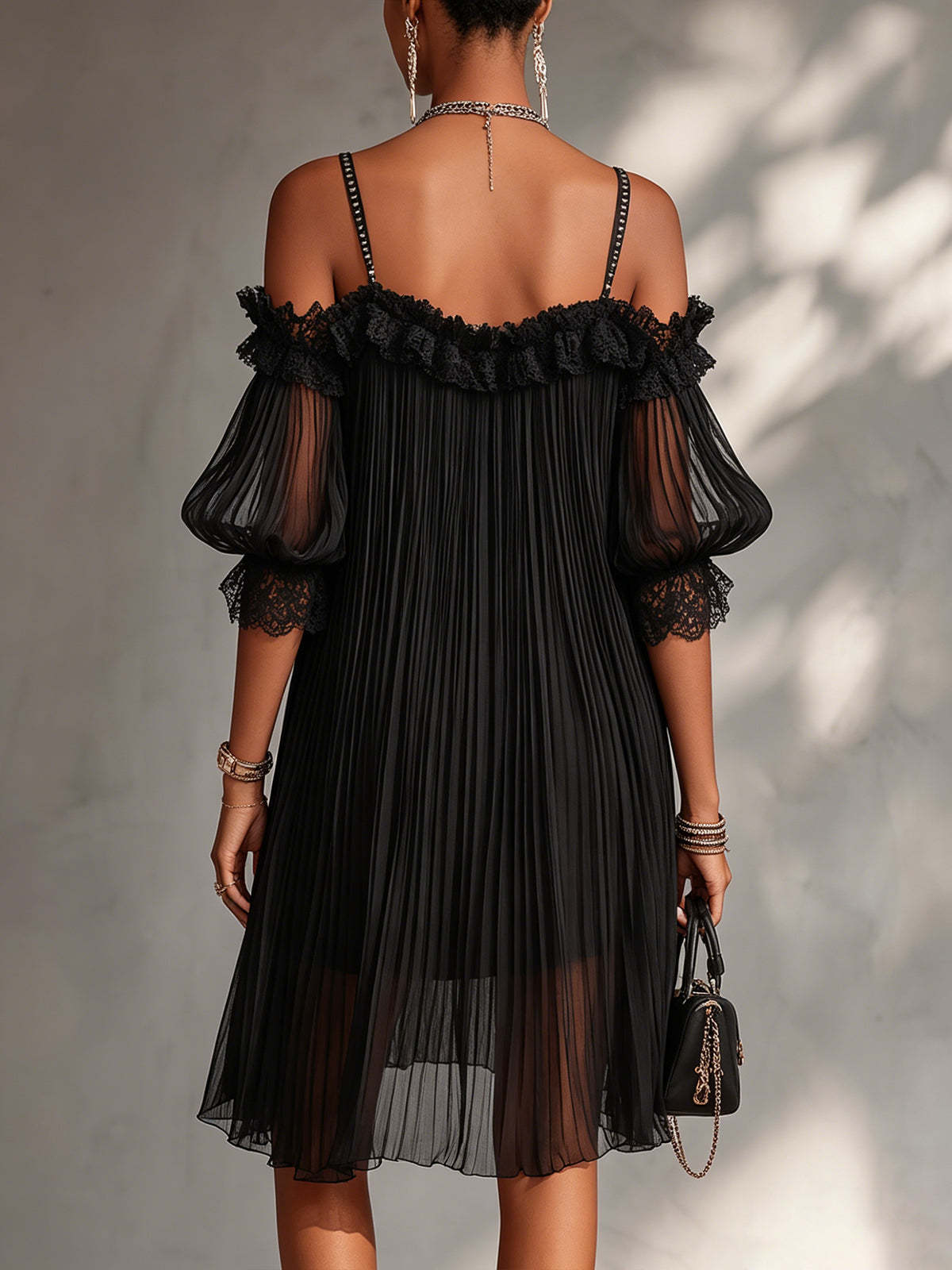 Celine | Elegant Flowing Maxi Dress with V-Neck