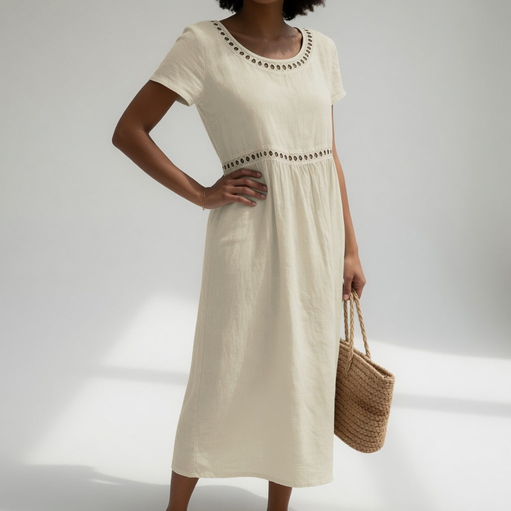Pernelle | Embroidered Midi Dress