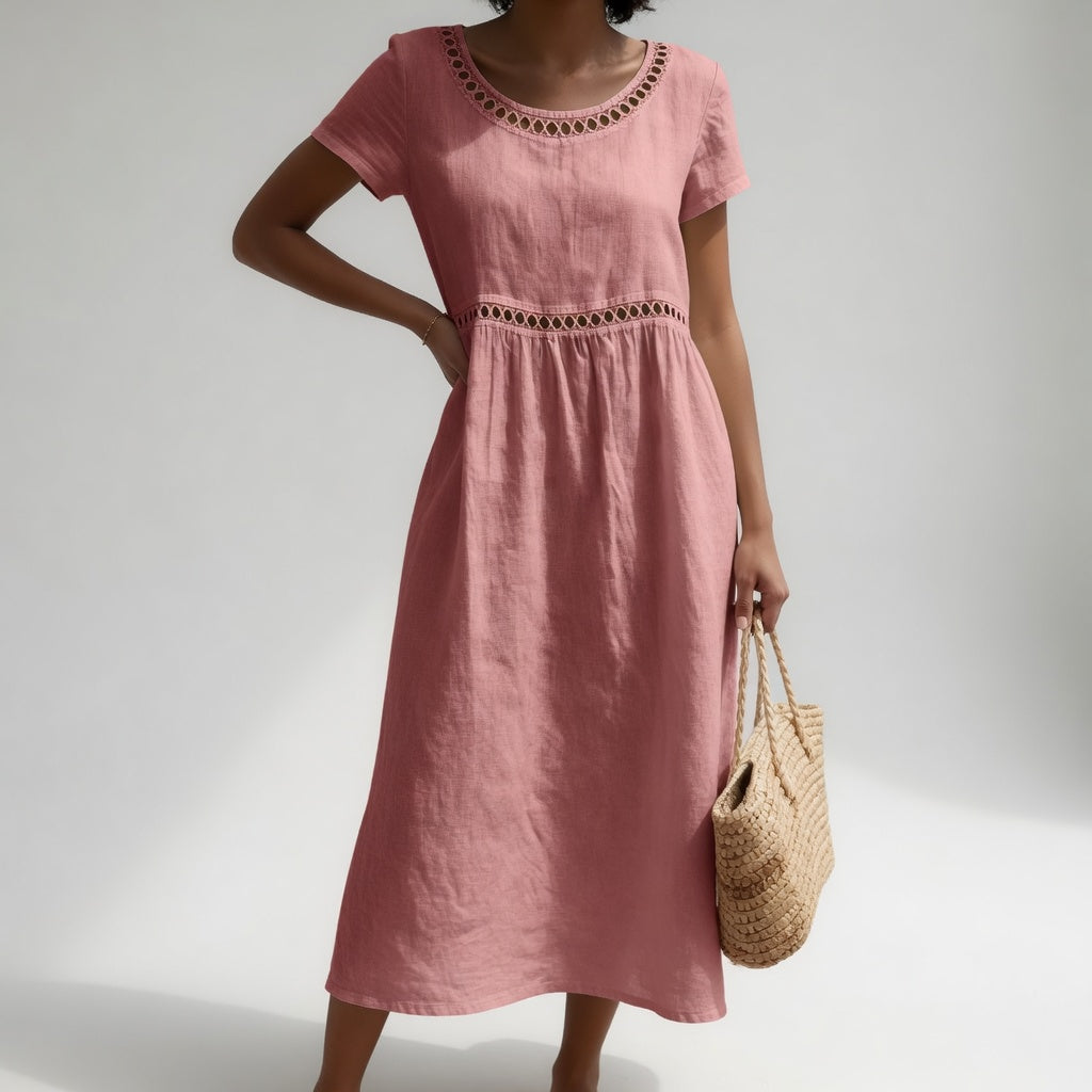 Pernelle | Embroidered Midi Dress