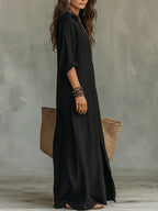 Celine | Button Maxi Dress