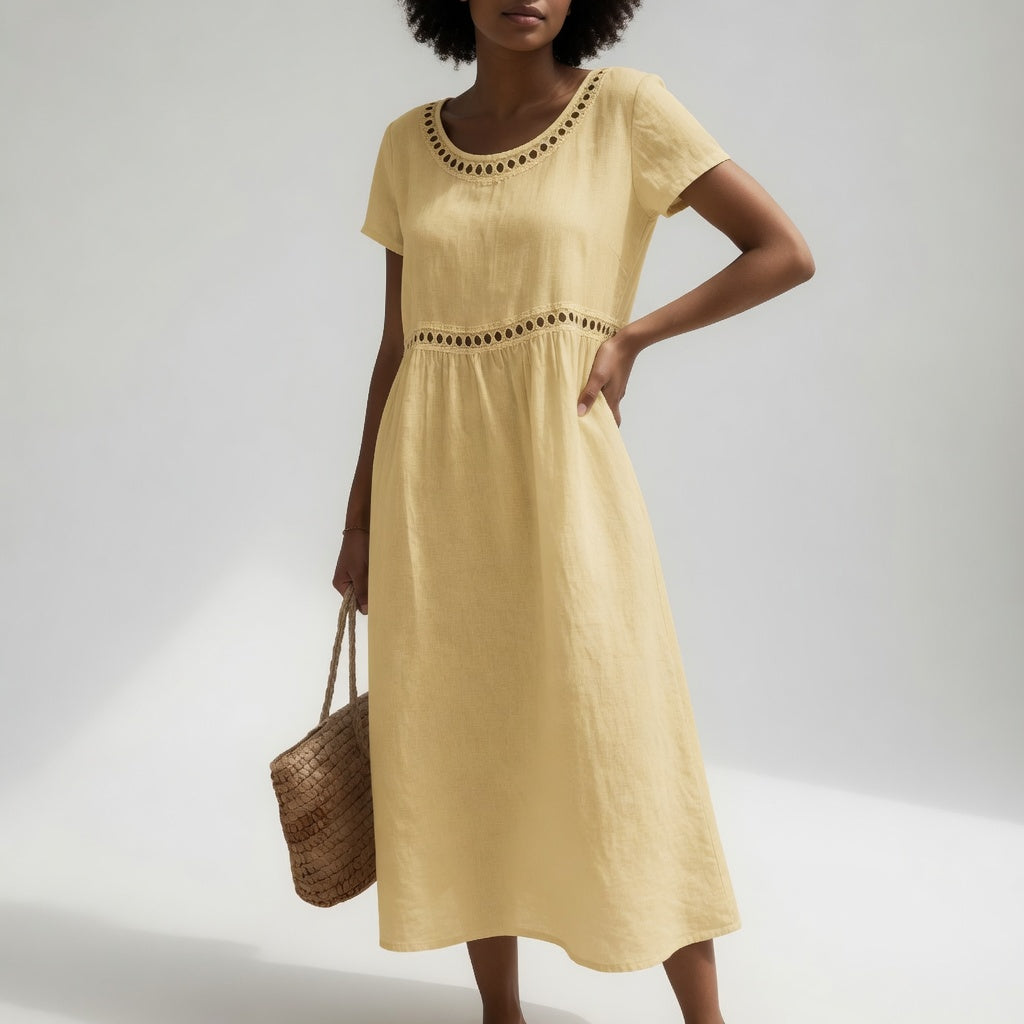 Pernelle | Embroidered Midi Dress