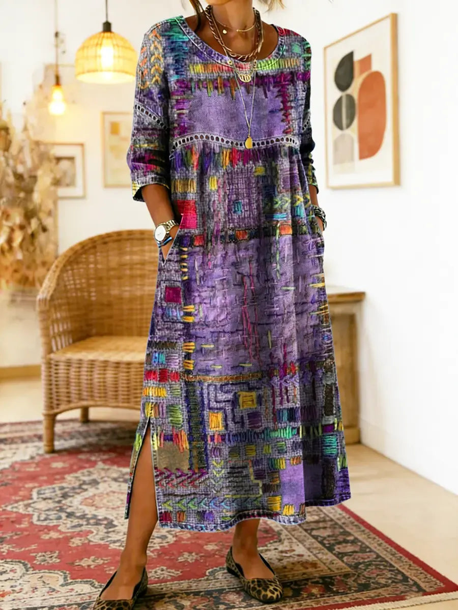 Manuela | Boho Print Dress