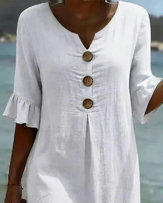 Sorella | Button-Detail Summer Dress