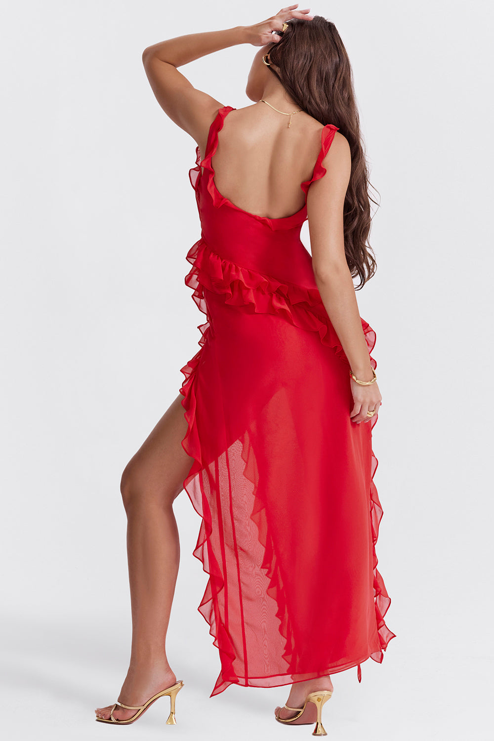 Natalja | Clear Ruffled Dress