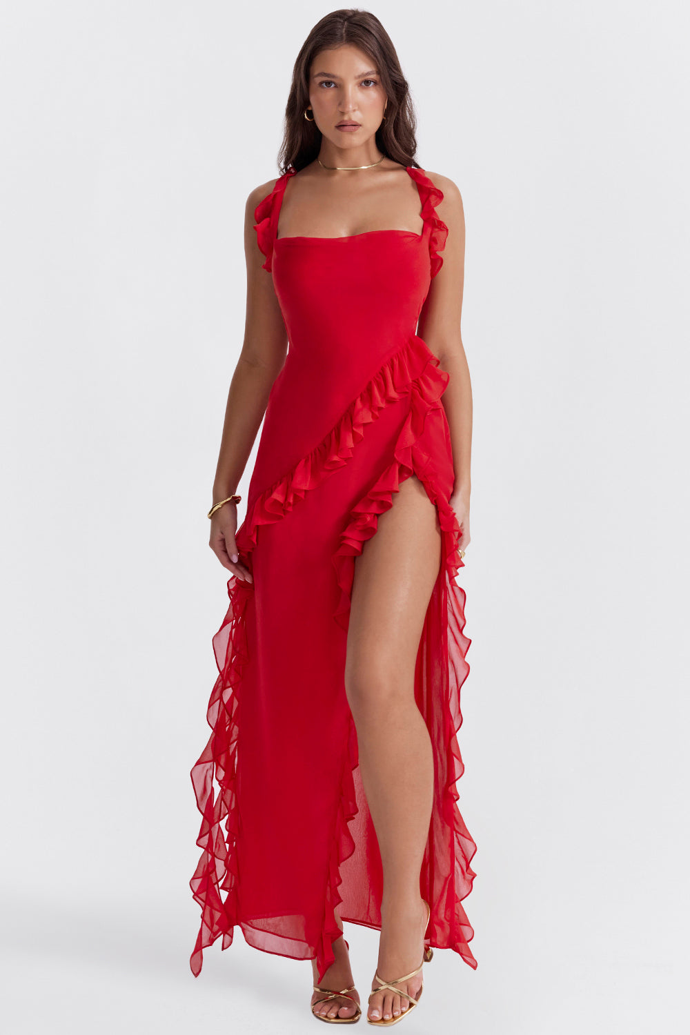 Natalja | Clear Ruffled Dress