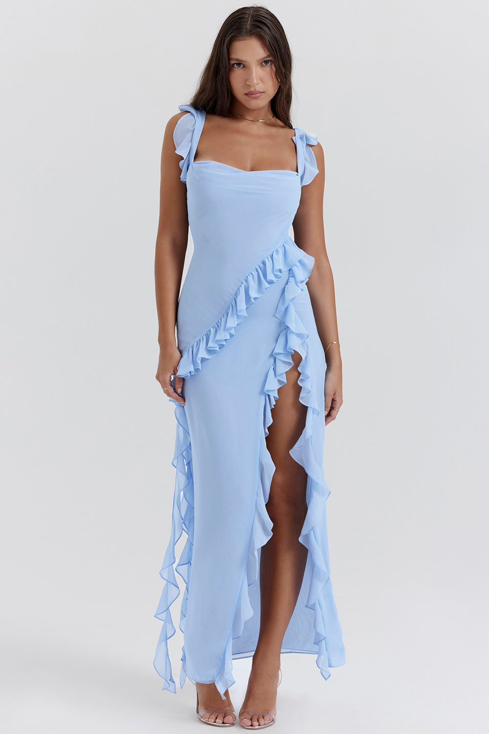 Natalja | Clear Ruffled Dress