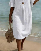 Sorella | Button-Detail Summer Dress