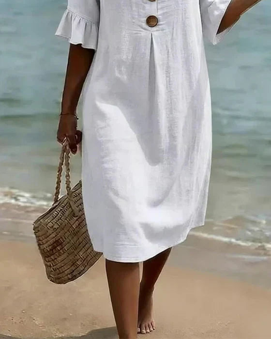 Sorella | Button-Detail Summer Dress