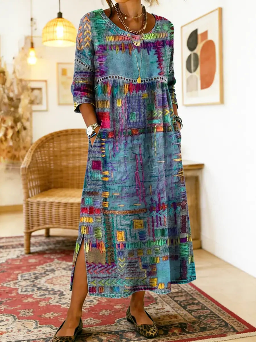 Manuela | Boho Print Dress