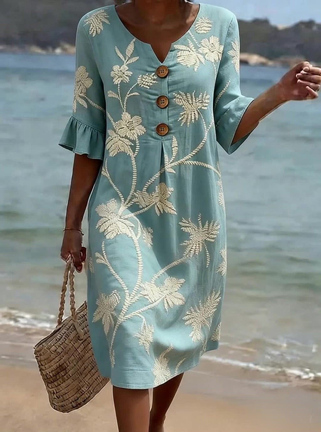 Marta | Everyday Dress with Floral Pattern