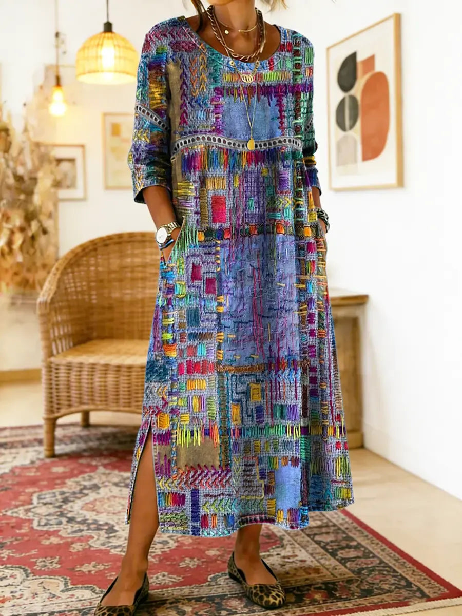 Manuela | Boho Print Dress