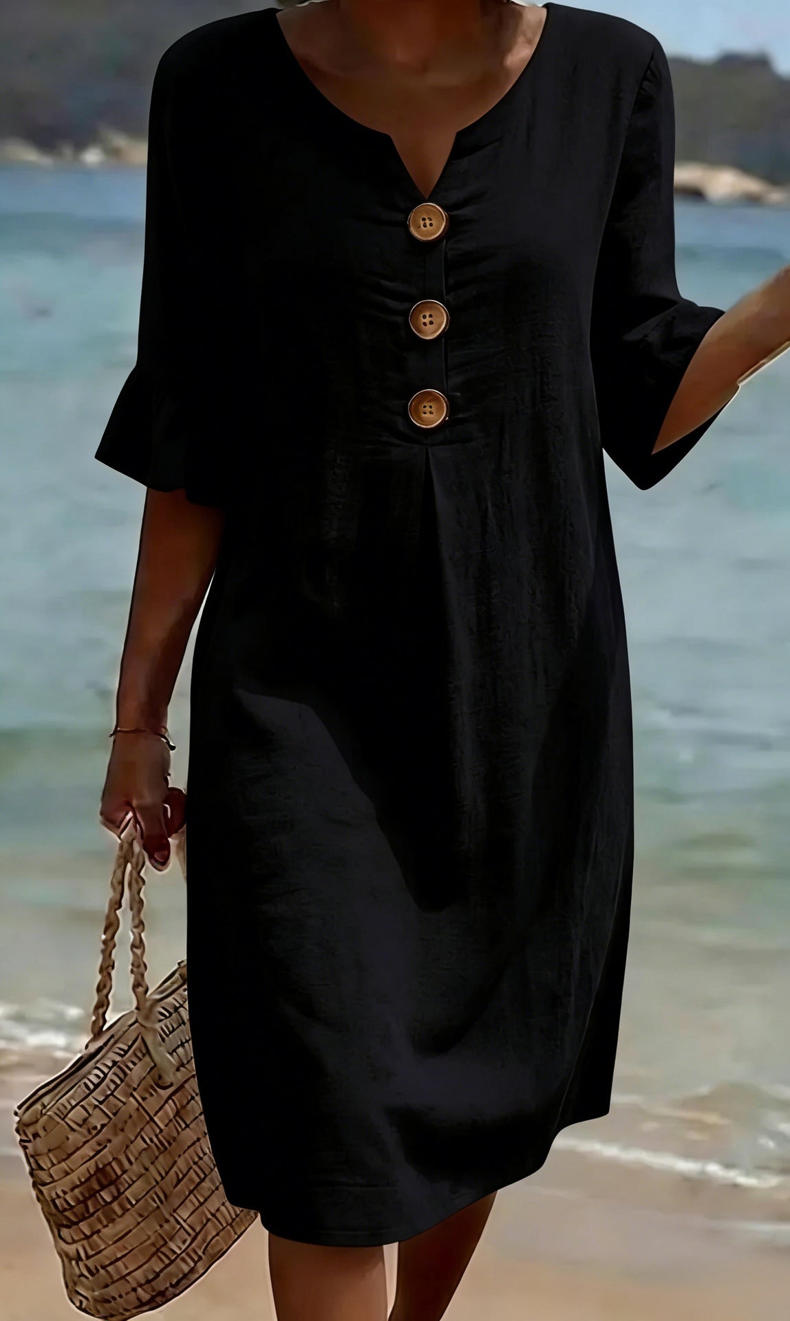 Sorella | Button-Detail Summer Dress
