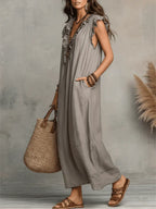 Camelia | Ruffle Maxi Dress