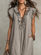Camelia | Ruffle Maxi Dress