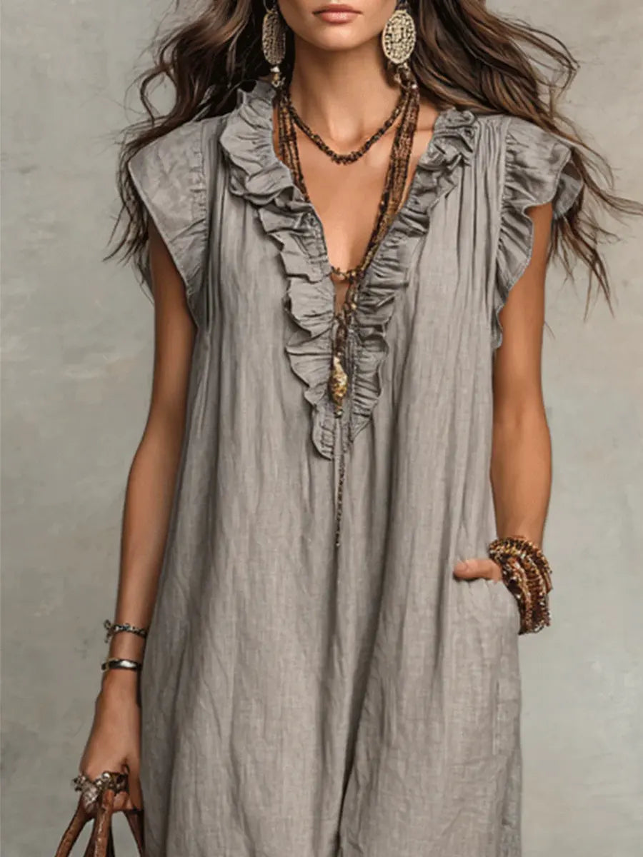 Camelia | Ruffle Maxi Dress