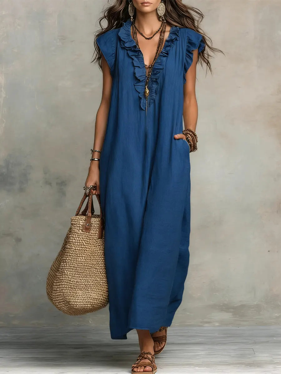 Camelia | Ruffle Maxi Dress