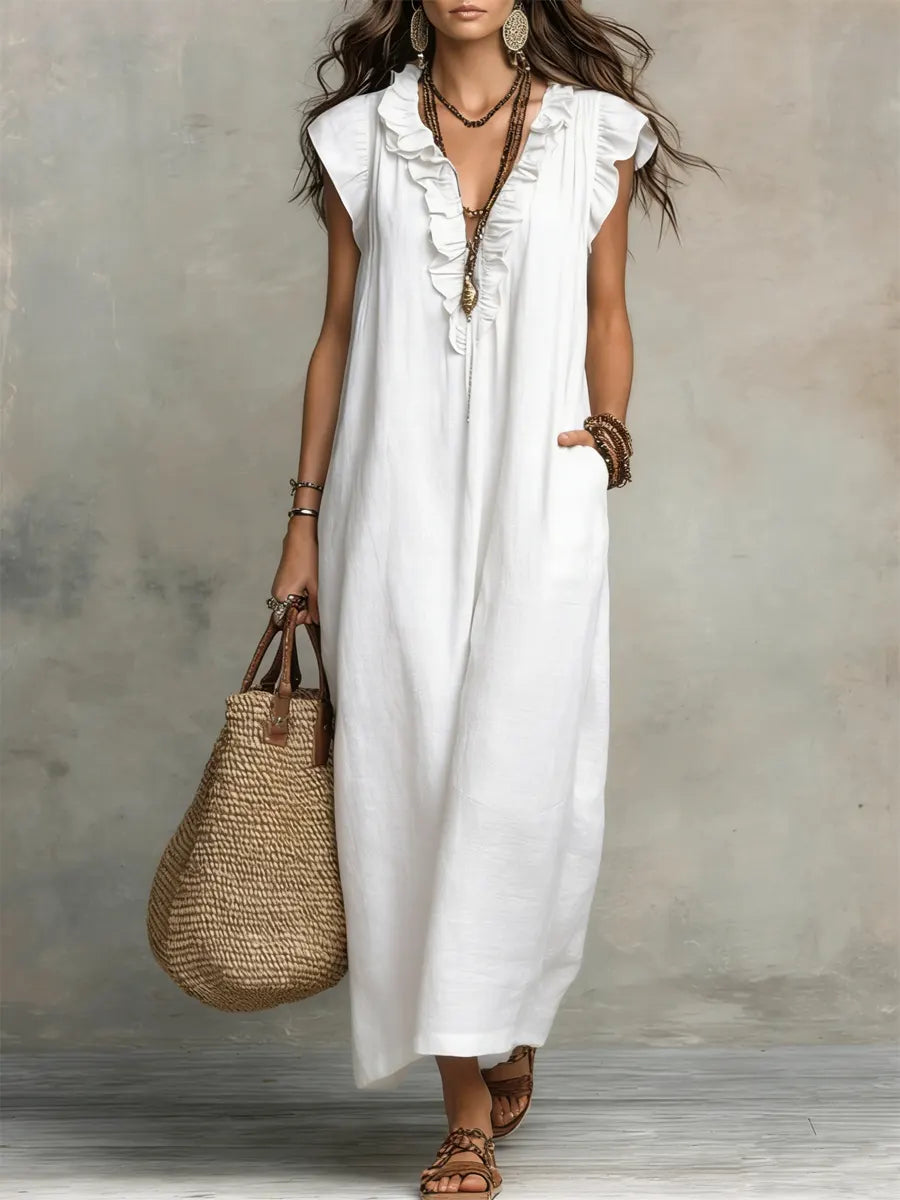 Camelia | Ruffle Maxi Dress