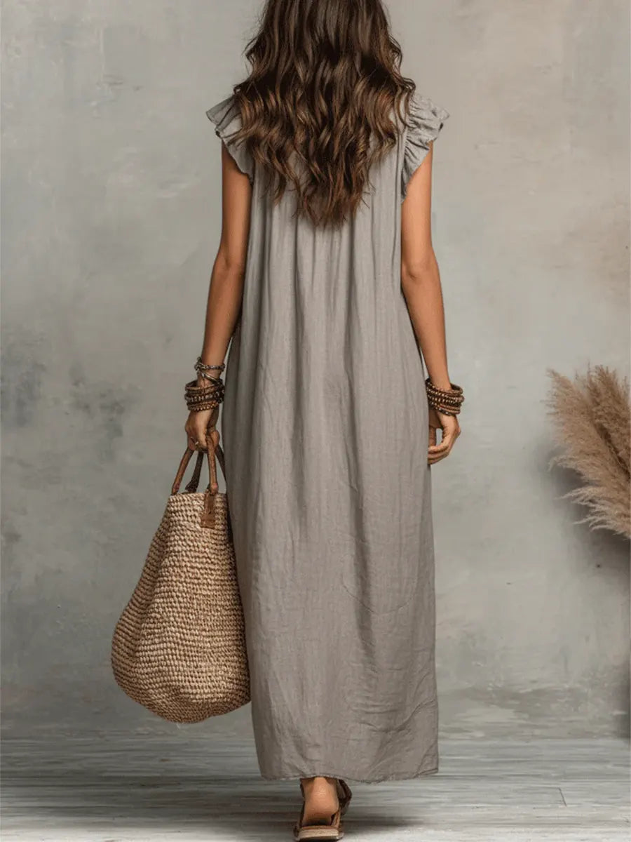 Camelia | Ruffle Maxi Dress