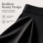 👖 Flattering High Rise, Dramatic Drape | Women's Pleated Wide-Leg Pants