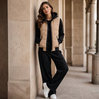 💖Women's Color-Block Padded Hooded Jacket