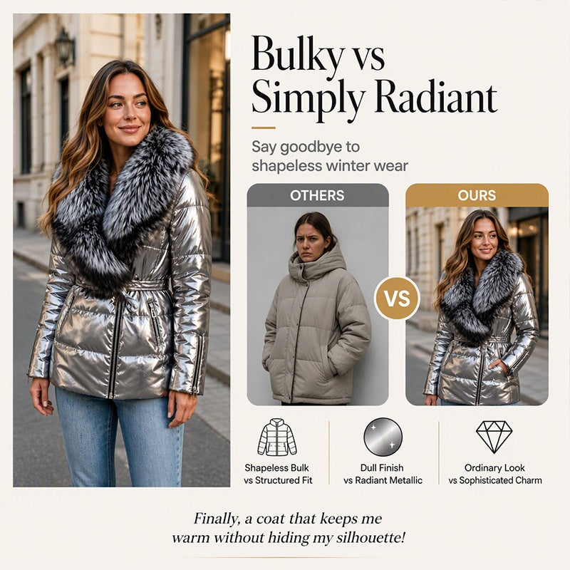 ❄️Women's Padded Jacket with Faux Fur Collar