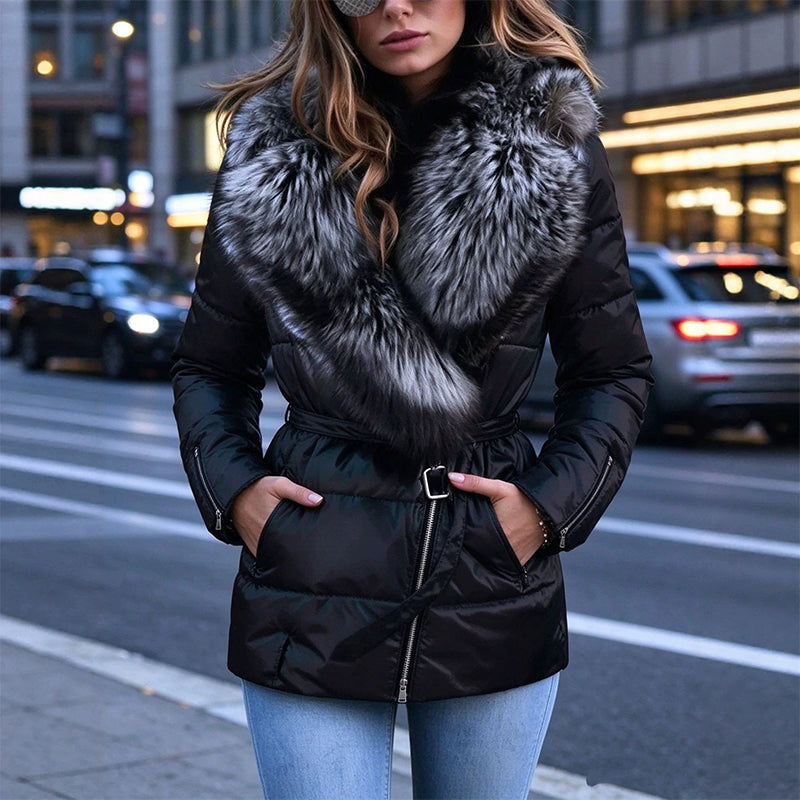 ❄️Women's Padded Jacket with Faux Fur Collar