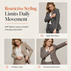 💖Women's Elegant Autumn 2 Piece Outfit Set with Retro Long Sleeve Coat and Simple Trousers