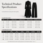 💖Women's Elegant Autumn 2 Piece Outfit Set with Retro Long Sleeve Coat and Simple Trousers